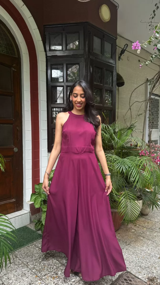 Luxe Jumpsuit - Wine