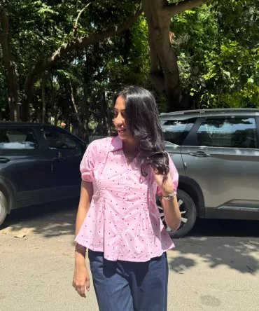 Wild Flower Cotton Shirt (With Sleeve) – Pink (Premium Collection) 2